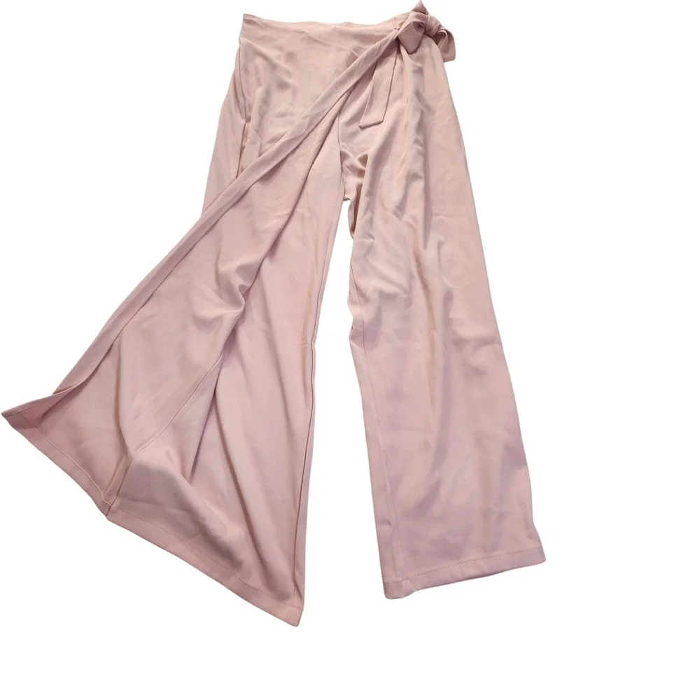 Halara Flex™ High Waisted Tie‎ Side Wide Leg Work Pants Sz Large Regular NWT NEW